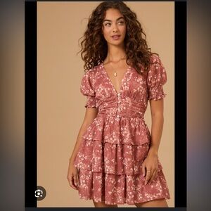 NWT Altar’d State Stella Floral Mini Dress M